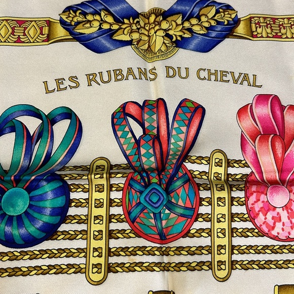 Hermes “Les Rubans Du Cheval” Silk Scarf - Picture 6 of 8